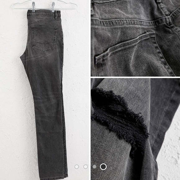 Men Skinny Jeans in vintage washed in black - Picture 4 of 4